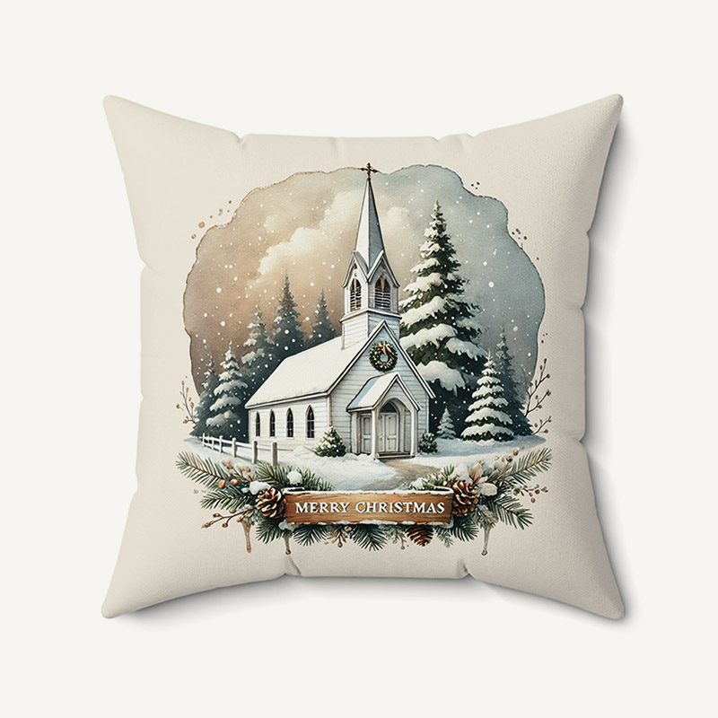 Merry Christmas Vintage Pillow 1_1