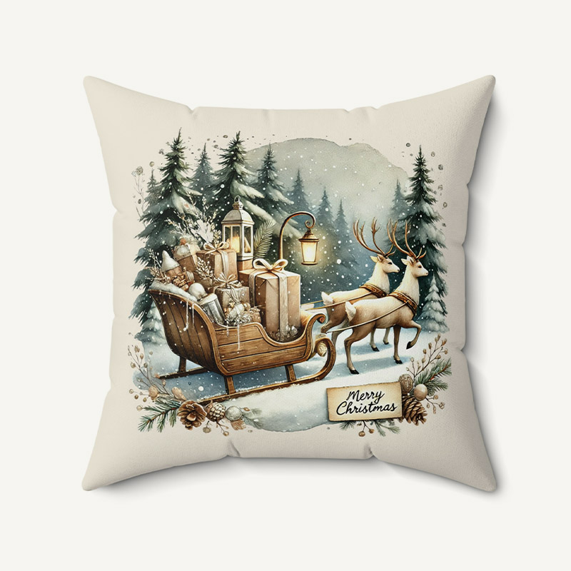 Merry Christmas Vintage Pillow 2_1