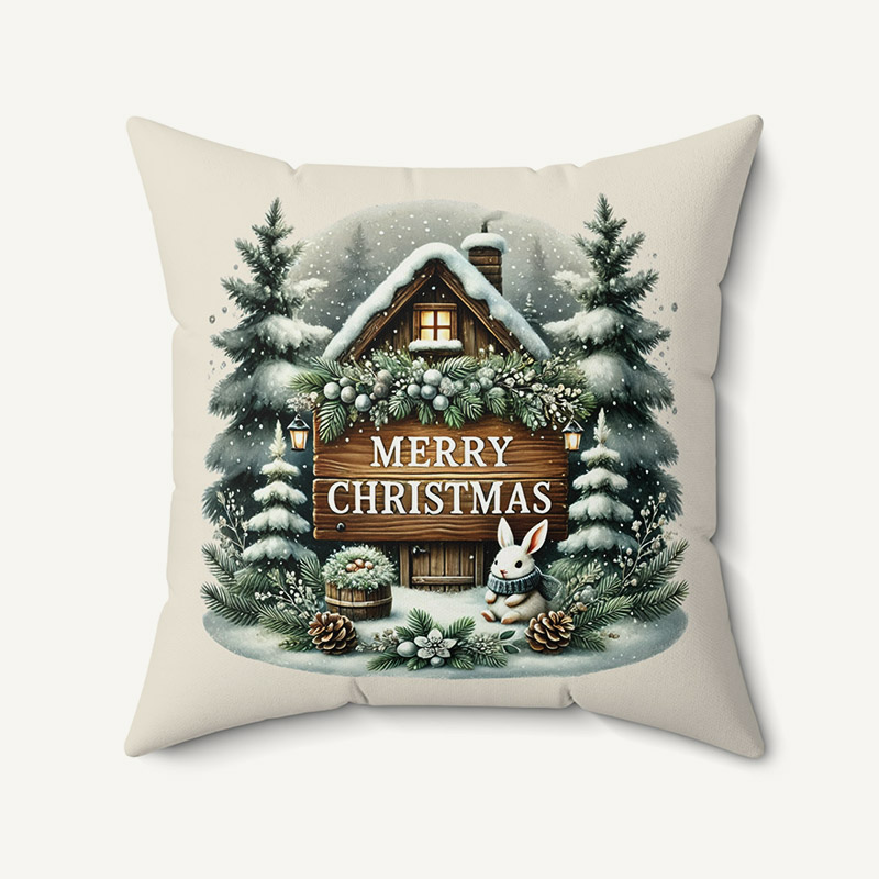 Merry Christmas Vintage Pillow 5_1